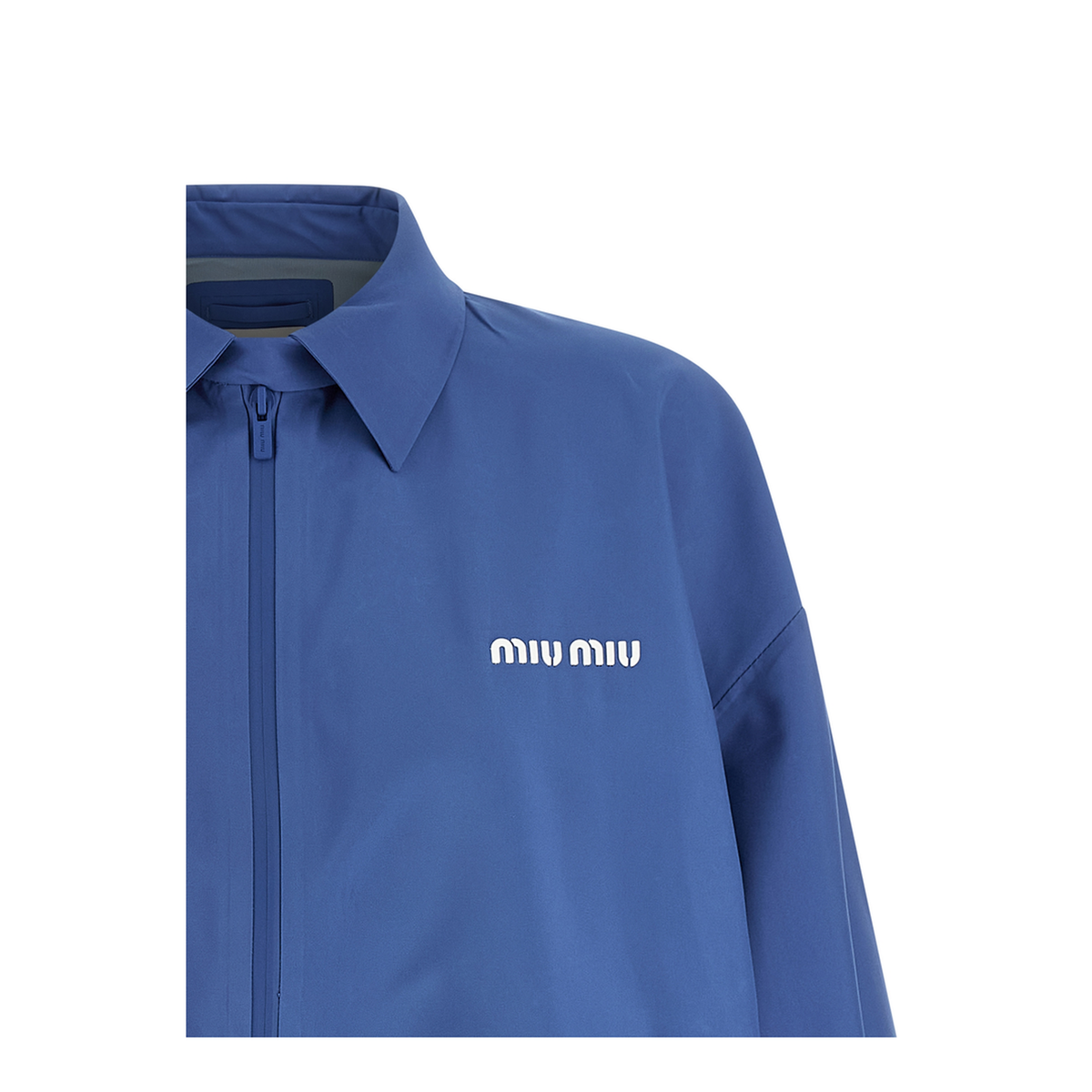 MAYFEYR - Miu Miu - Cerulean Tech Fabric Windbreaker - ML1373SOOO1V94F0237