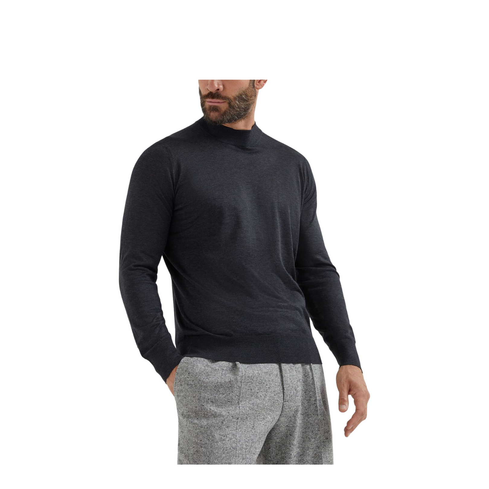 Cotton and silk blend sweater