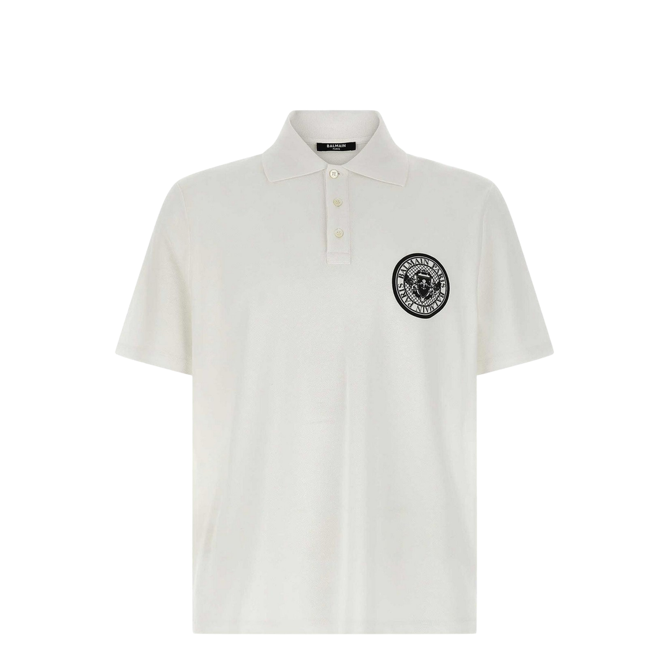 Coin Polo Shirt White