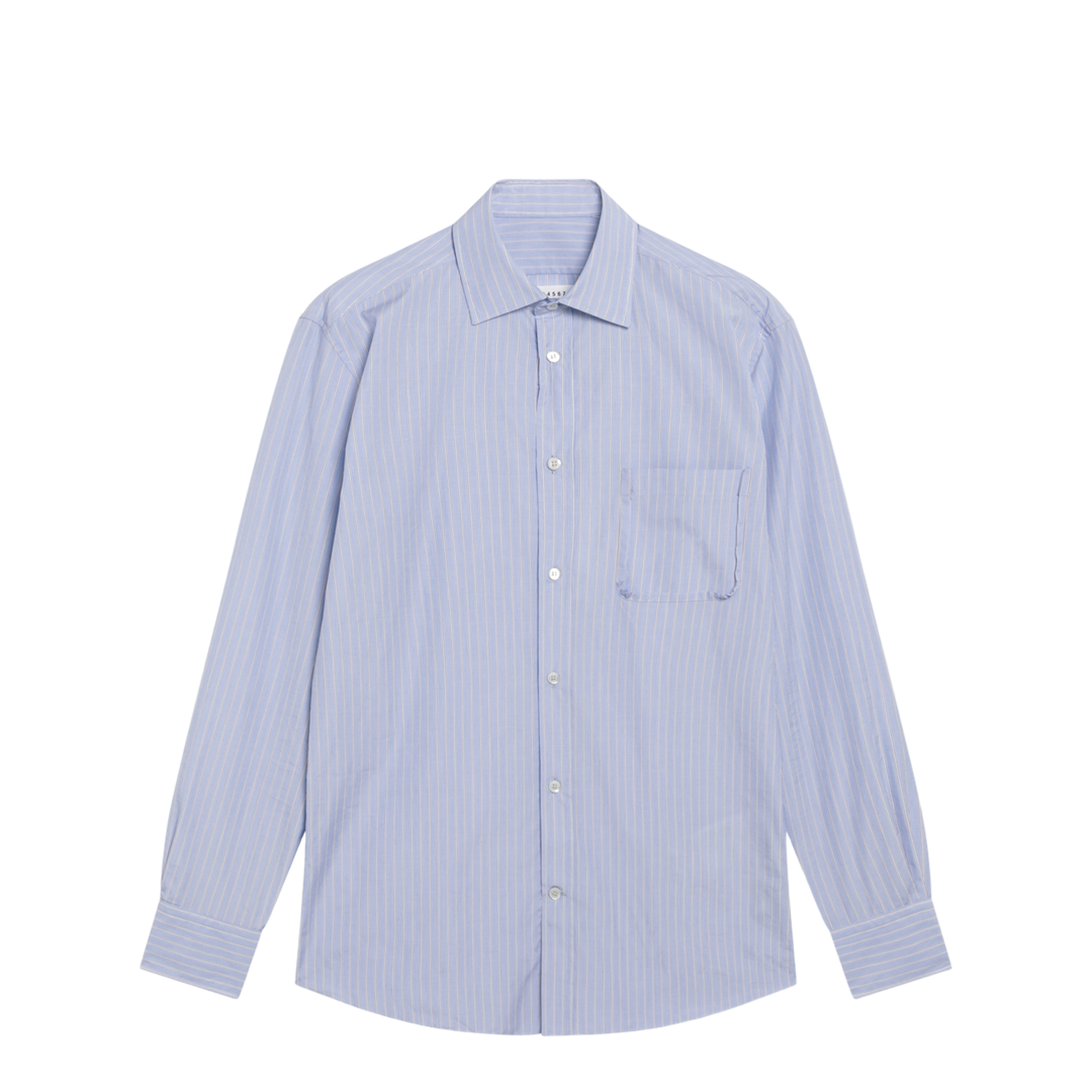 maison margiela dress shirt Striped in Light Blue Cotton red elegant dress Belle Black Off Shoulder The Cotton shirt by Size:2x3.5 Inch