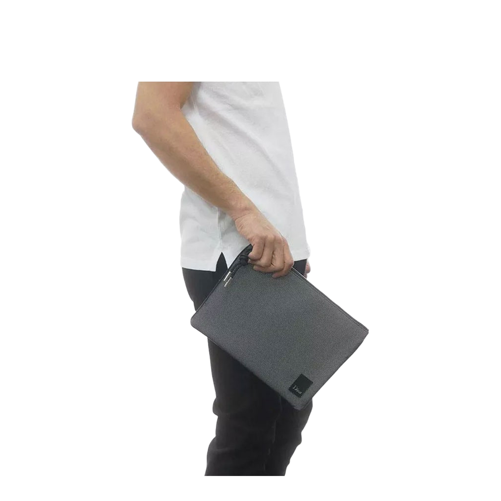 Black Nylon Clutch Bag