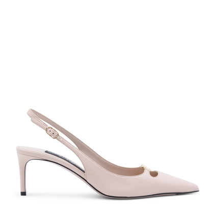 Slingback Pumps in Silk Nappa