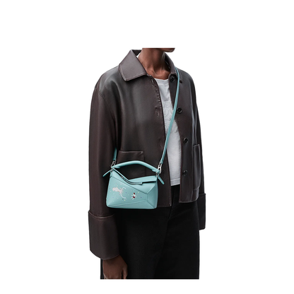 Light Blue Mini Puzzle Bag
