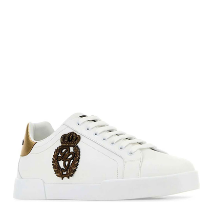 MAYFEYR - Dolce & Gabbana - Portofino Sneakers In Nappa Leather With Crown Patch - CS2330AH1368I047