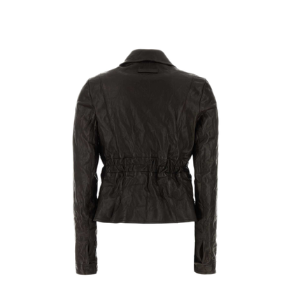 MAYFEYR - Miu Miu - Dark Brown Leather Jacket - MPW065SOOO19E6F0003