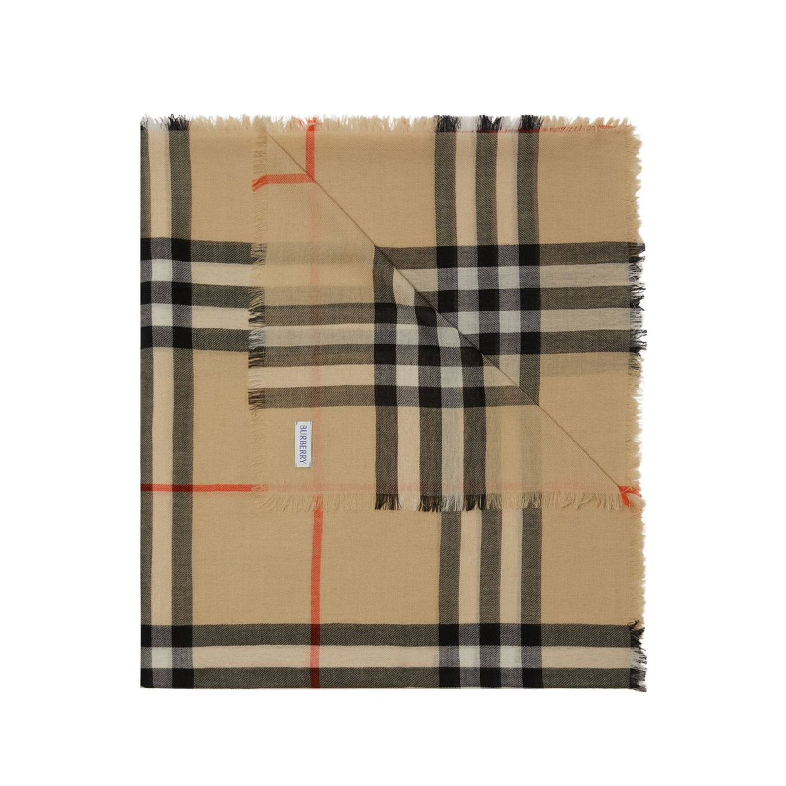 Check Wool Scarf
