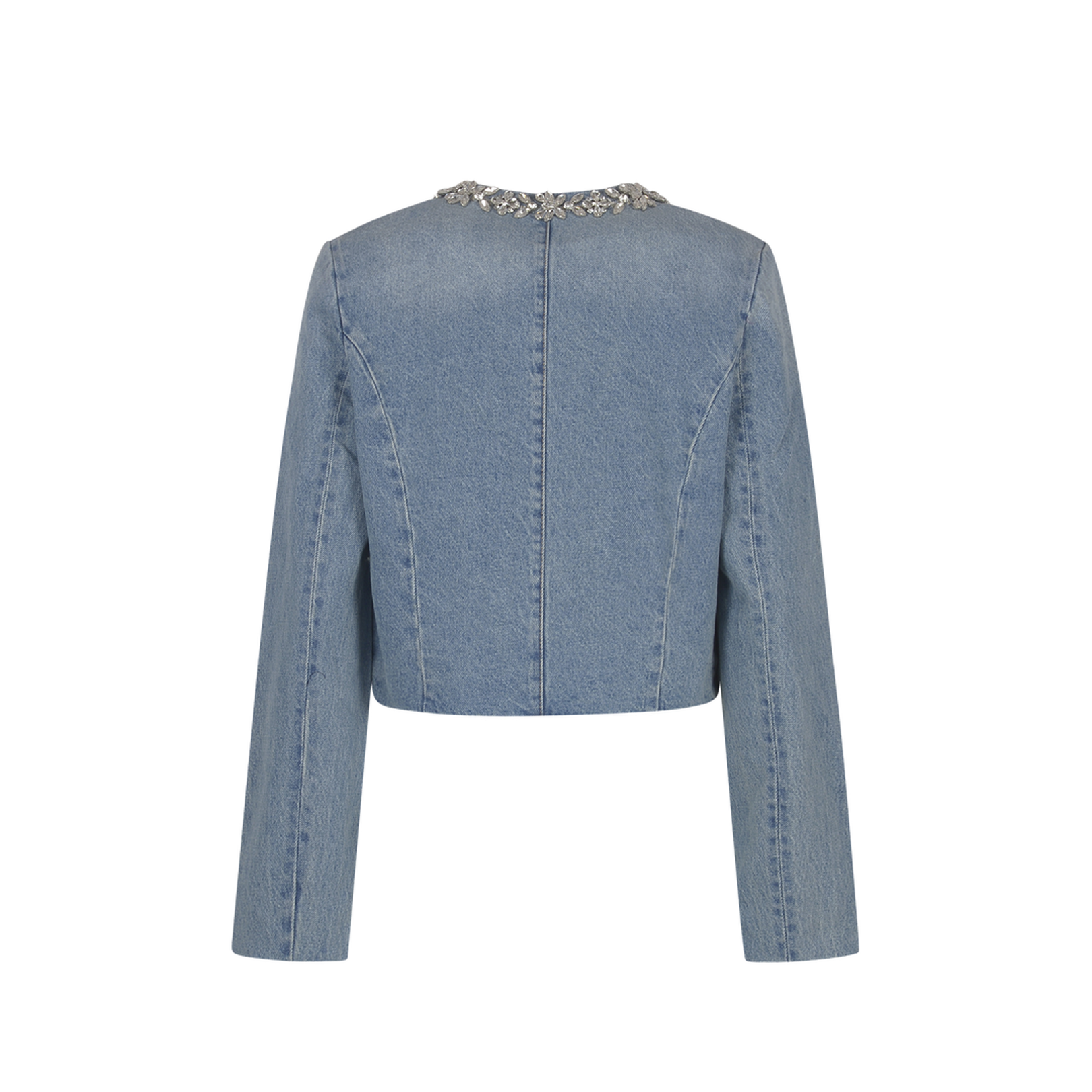 Crush Emb Denim Jacket