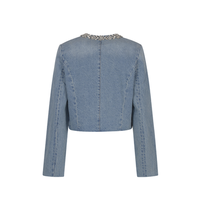 Crush Emb Denim Jacket