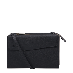 Pocket Slim Calfskin Crossbody - Black
