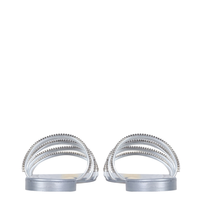 Flat Crystal Sandals