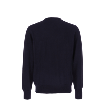 Wool Sweater Embroidered Logo