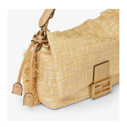 Baguette Medium Canvas Hobo Bags - Pastel Yellow