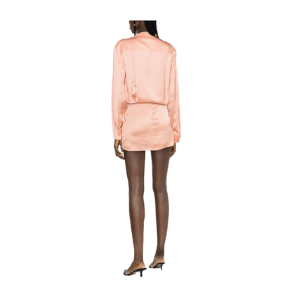 Twist-Detail Shirt Dress