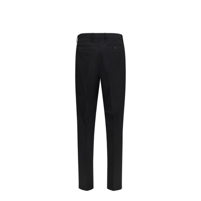 Black Mohair Blend Pants