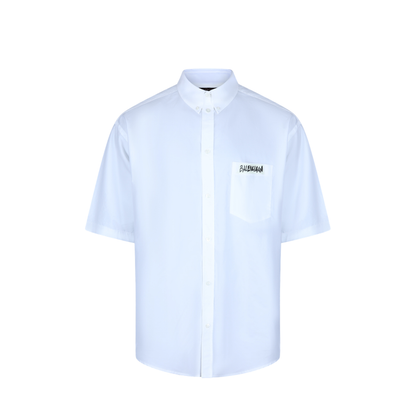 White Poplin Oversize Shirt