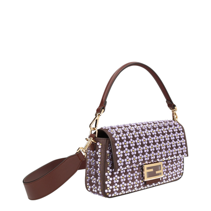 Baguette Medium Calfskin Shoulder Bag - Mahogany