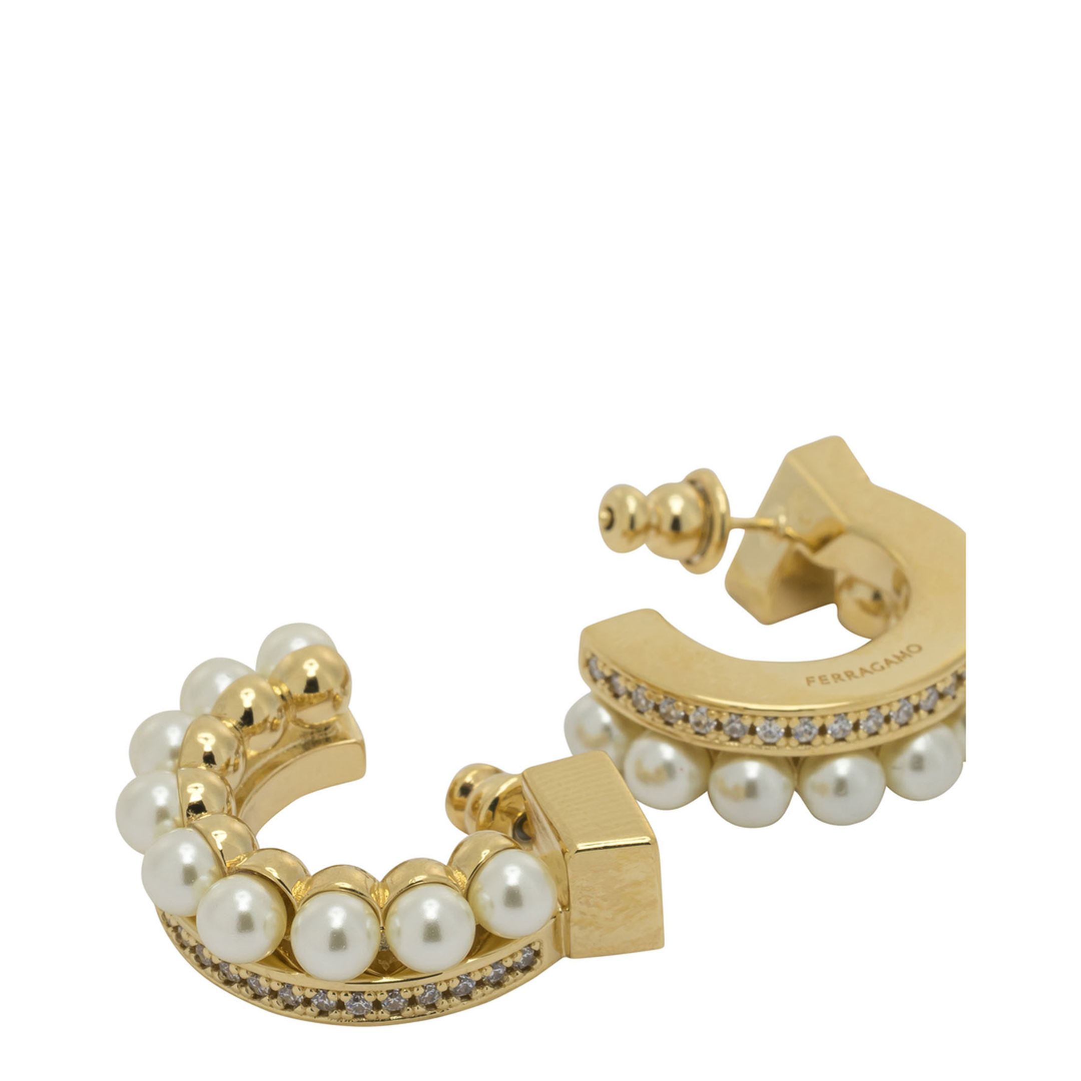 MAYFEYR - Ferragamo - Earrings With Pearls - 0790655