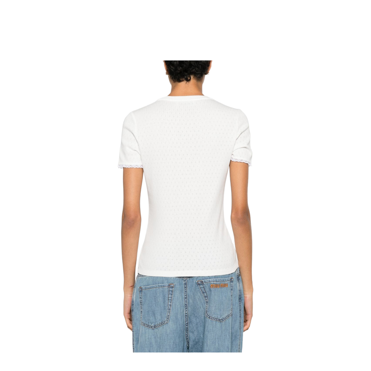 MAYFEYR - Miu Miu - T-Shirts And Polos White - MT22511951F0009