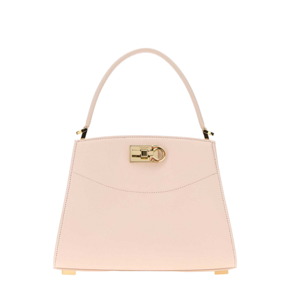 Pastel Pink Leather Small Studio Box Handbag