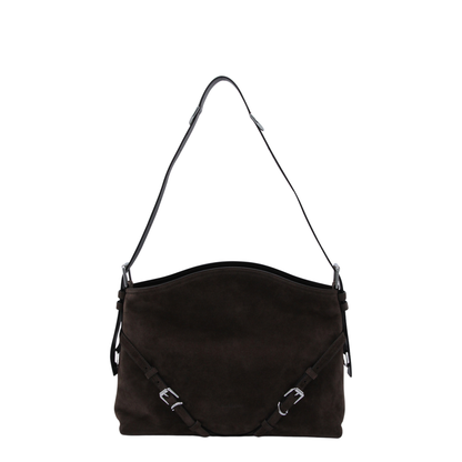 Medium Voyou Shoulder Bag Ebony Brown
