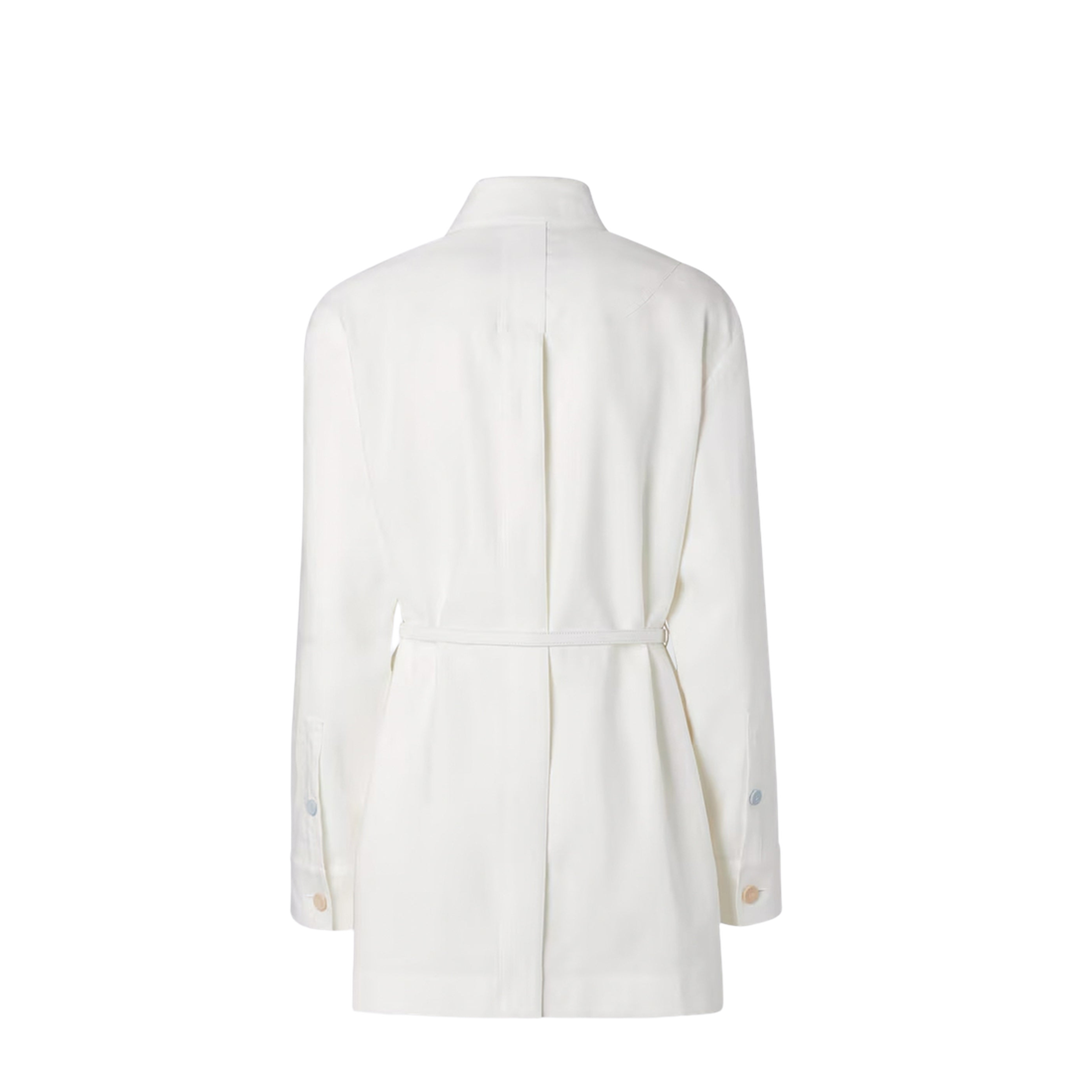 MAYFEYR - Fendi - Go-To Jacket In White Linen And Cotton - FJ7745AWAIF0ZNM