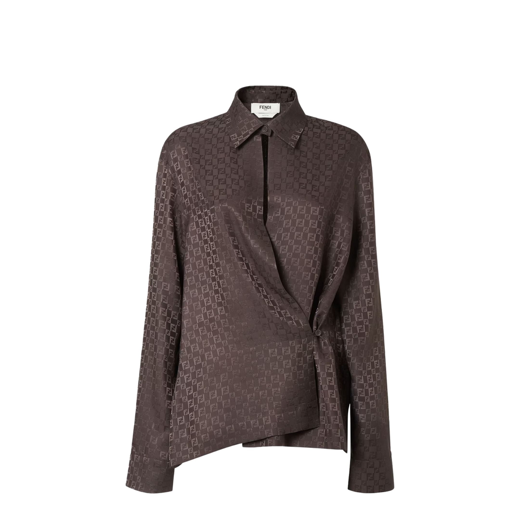 Shirt Silk Brown