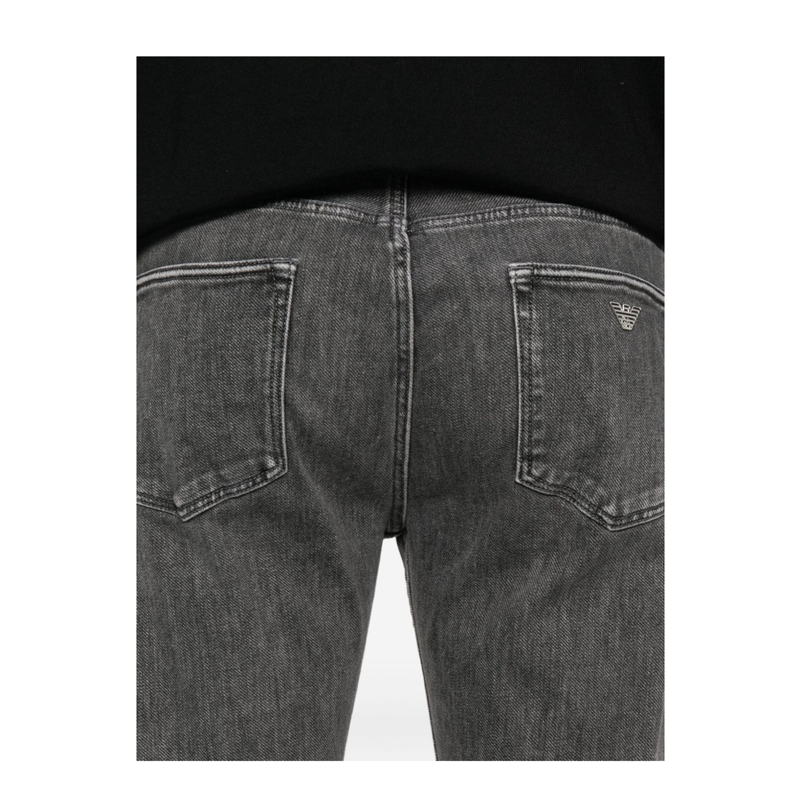 Slim-Fit Stone-Washed Stretch-Denim Jeans