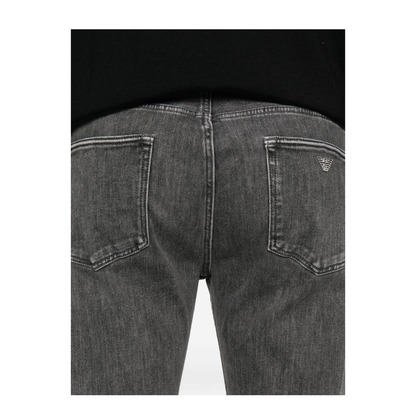 Slim-Fit Stone-Washed Stretch-Denim Jeans