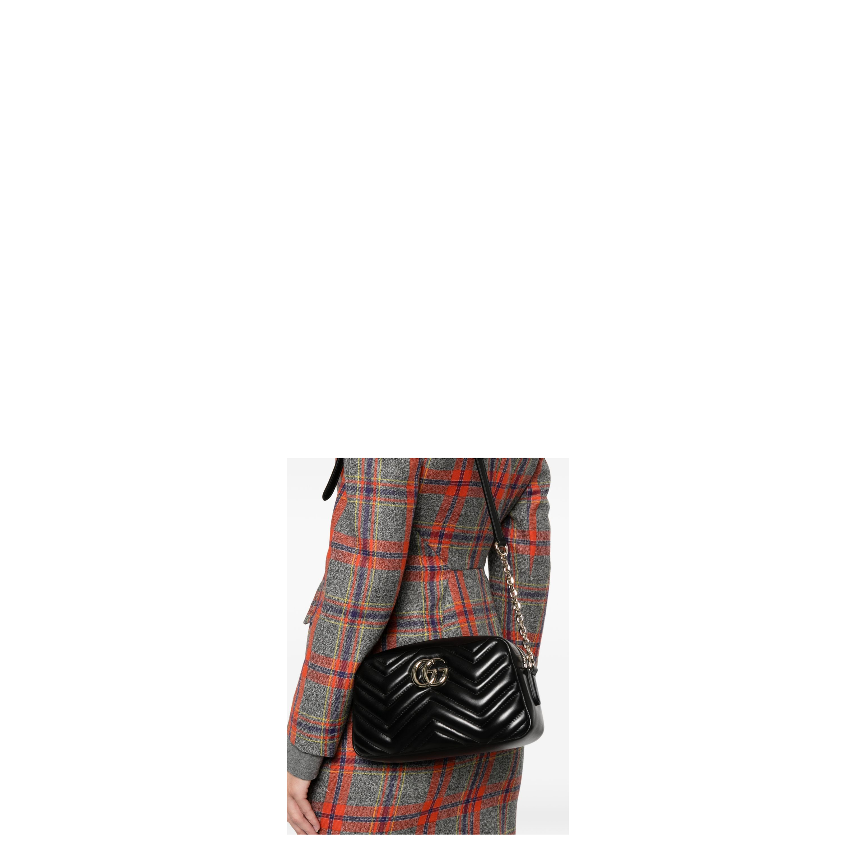 Camera Bag in Black Leather