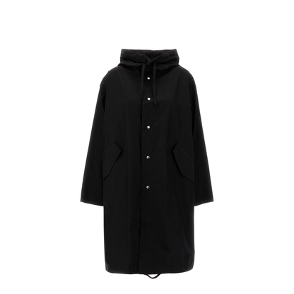 Rear Logo Parka - Black