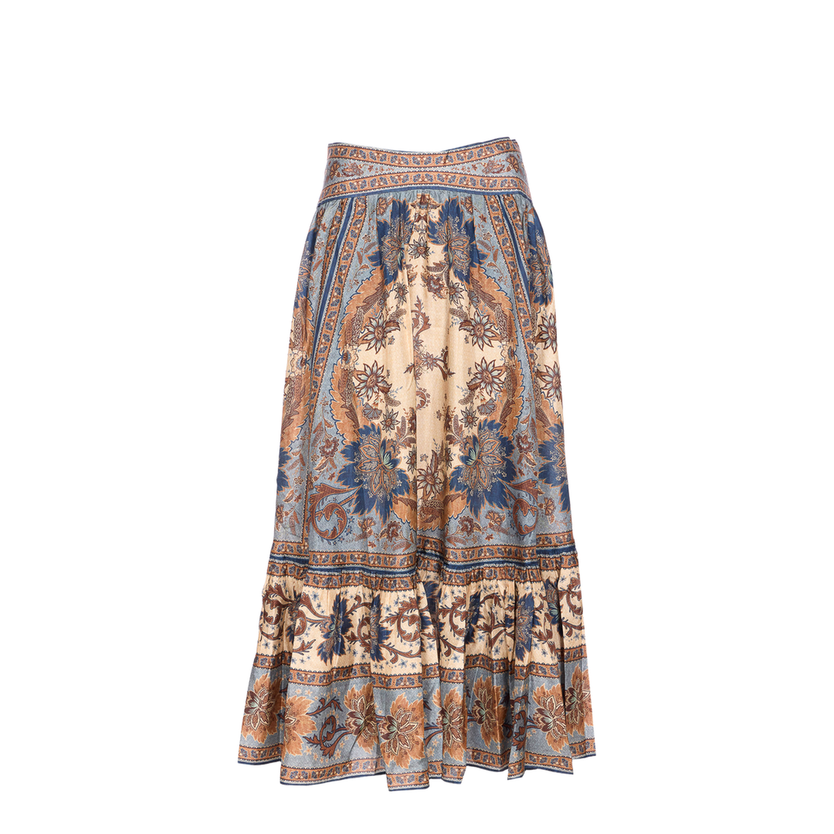 Ascension Printed Silk Skirt