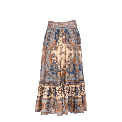 Ascension Printed Silk Skirt