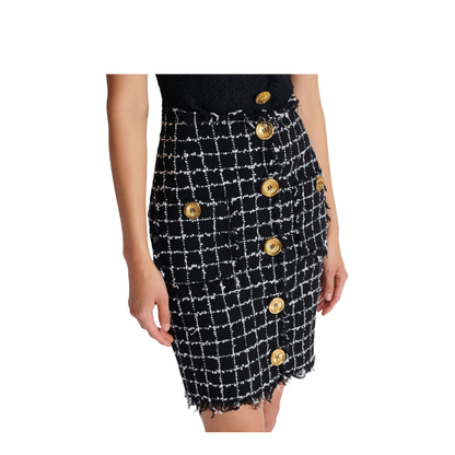 Women's Skirt Grid Pattern