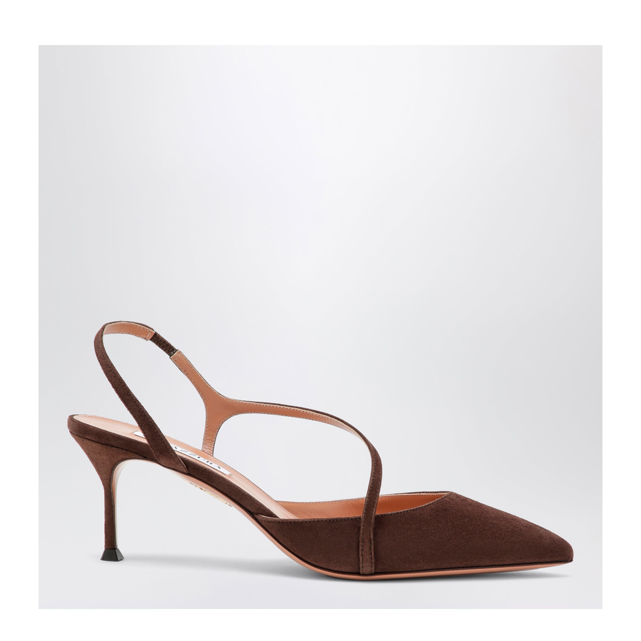 MAYFEYR - Aquazzura - Espresso Dynasty Suede Pumps - DYNMIDP1SUEESP