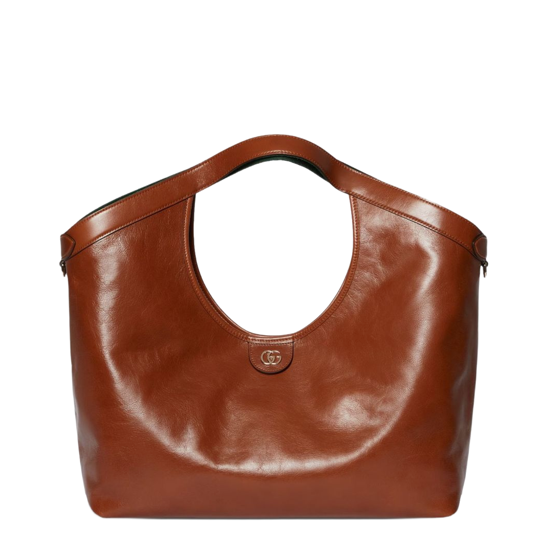 Giglio Large Calfskin Tote Bag - Dark Brown