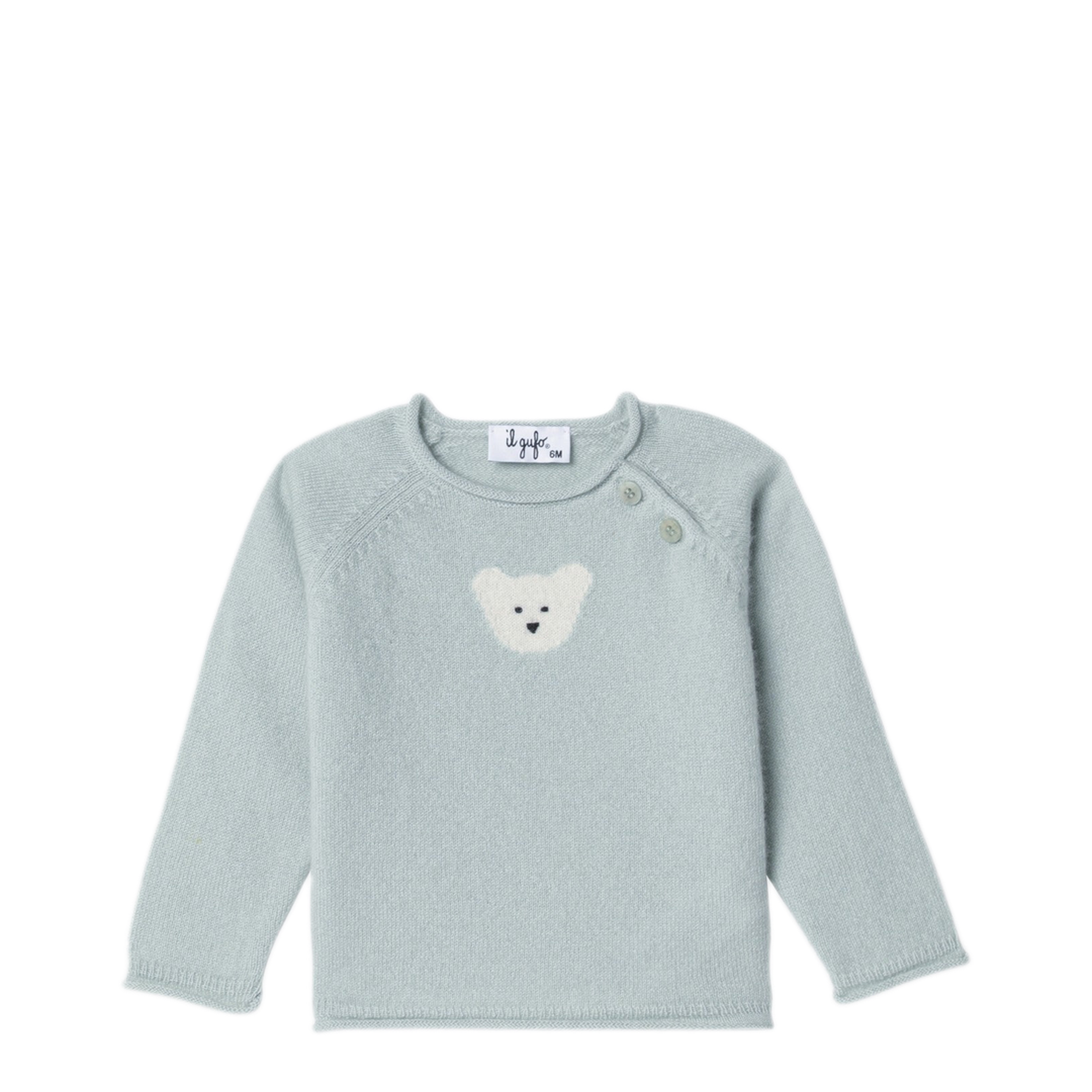 MAYFEYR - Il Gufo - Light Green Wool Pullover - A24MA340EM300-AWO5210