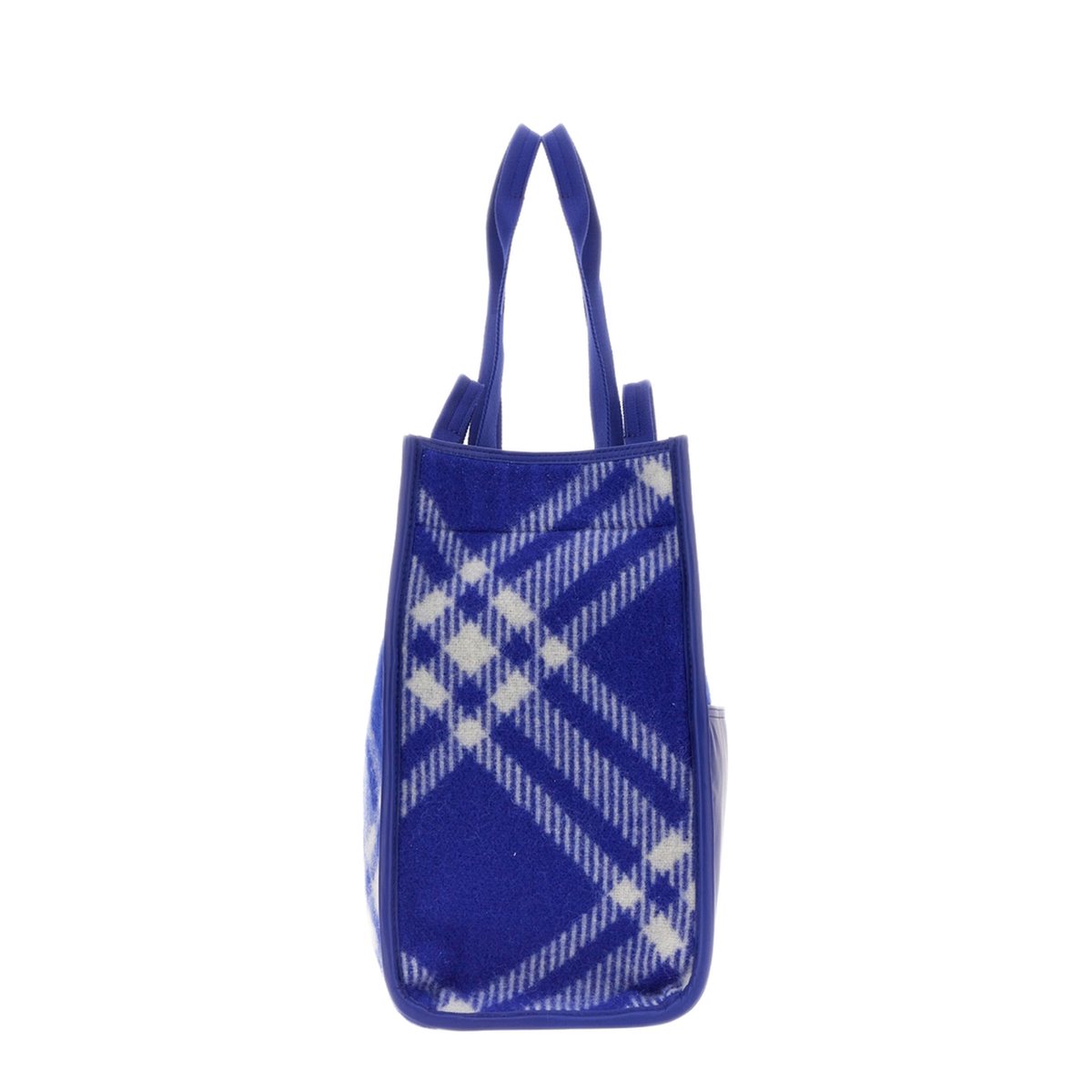 Virgin Wool Shopper Bag - Blue