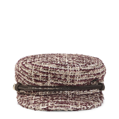 MAYFEYR - MAISON MICHEL - New Abby Tweed Hat - 2213102001BURGUNDY