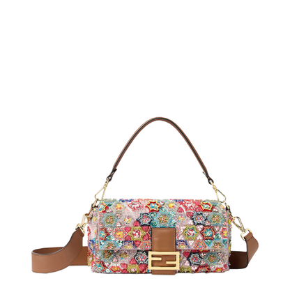 MAYFEYR - Fendi - Baguette Bag With Multicoloured Beadwork - 8BR600AY5YF1X1S