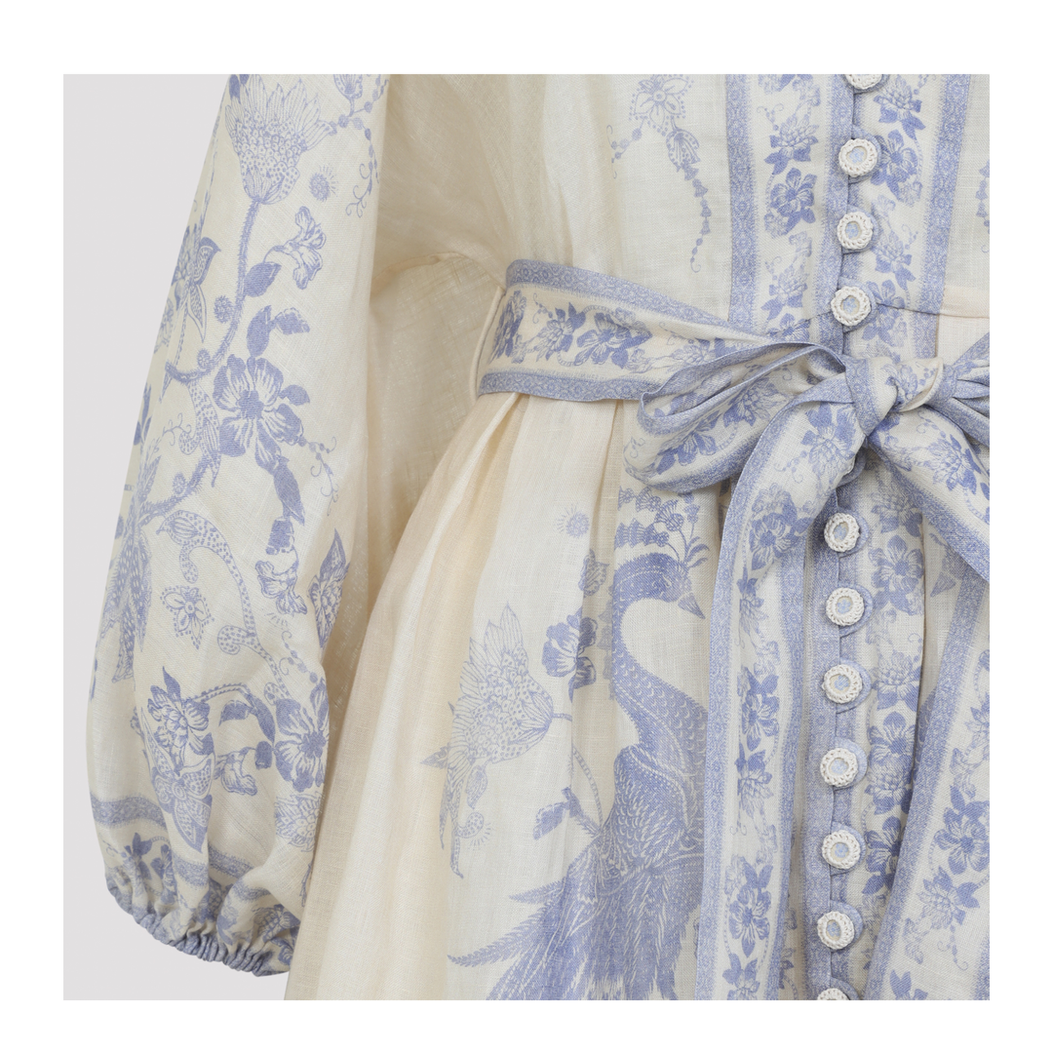 MAYFEYR - Zimmermann - Indra Plunge Mini Dress - 3500DSS262CREAM