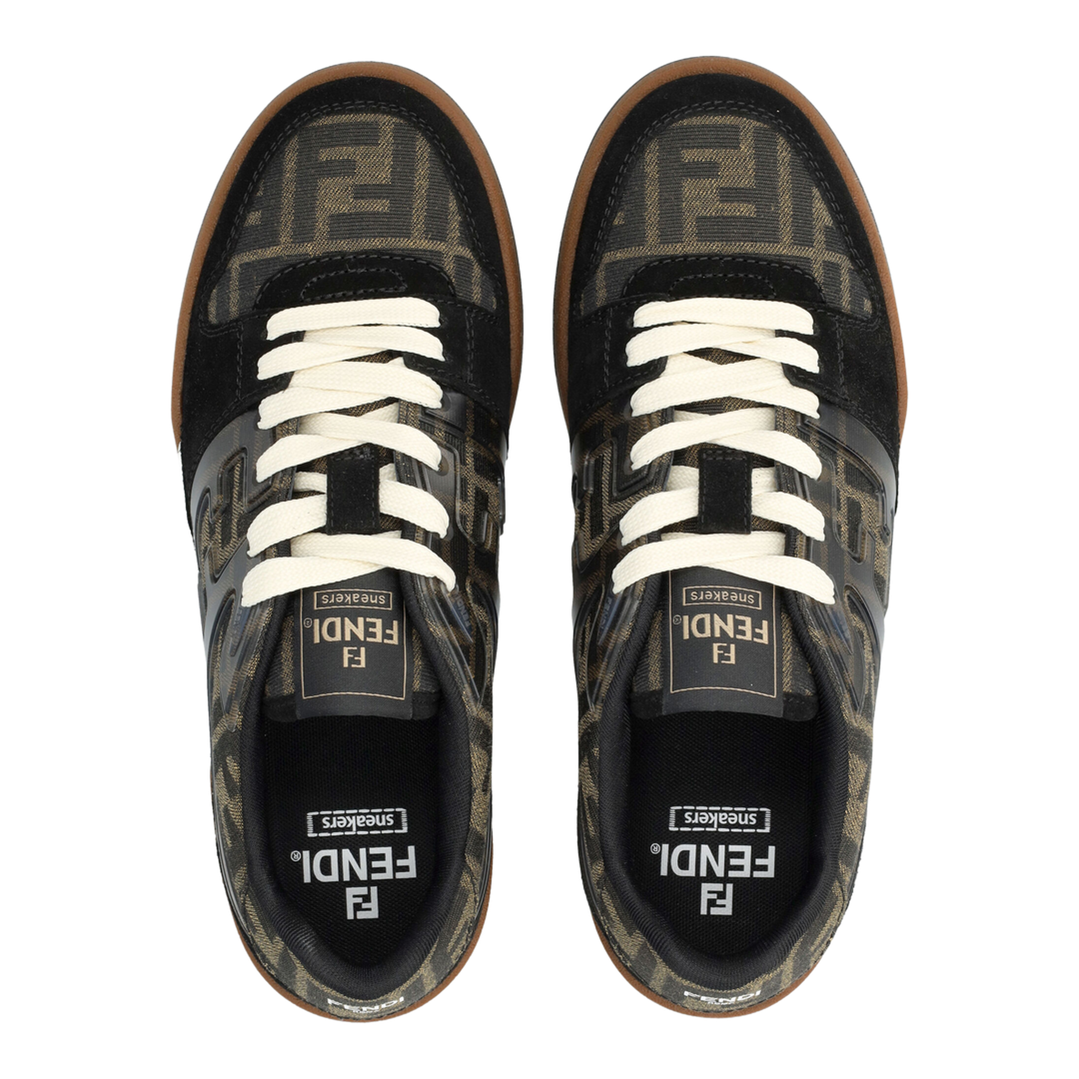 Match Sneaker in Black/Tabacco FF Jacquard