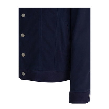 MAYFEYR - Altum - Suede Overshirt Jacket - TRUCKERSUEDEBLUE