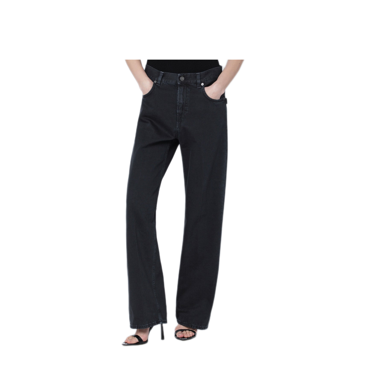 MAYFEYR - Haikure - Charcoal Wide Leg Jeans - HEW03330GF172PXDET0491