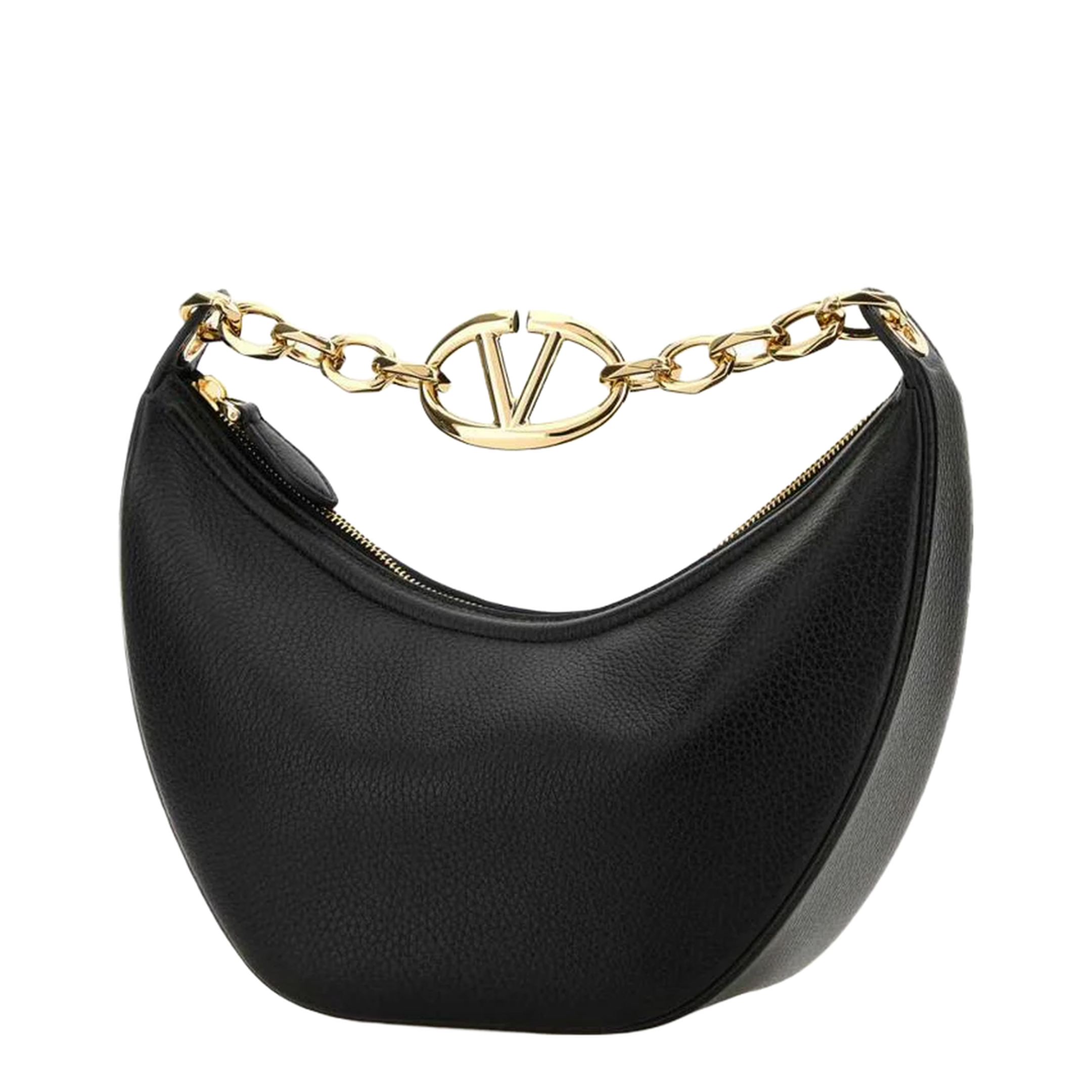 Small VLogo Moon Hobo Bag