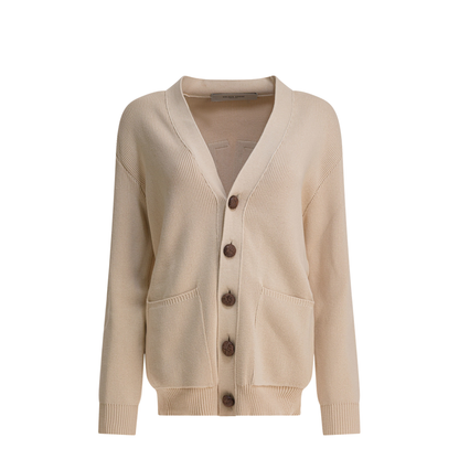 Cotton V-Necked Cardigan