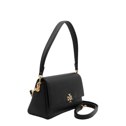 Charlie Small Calf Leather Shoulder Bag - Black