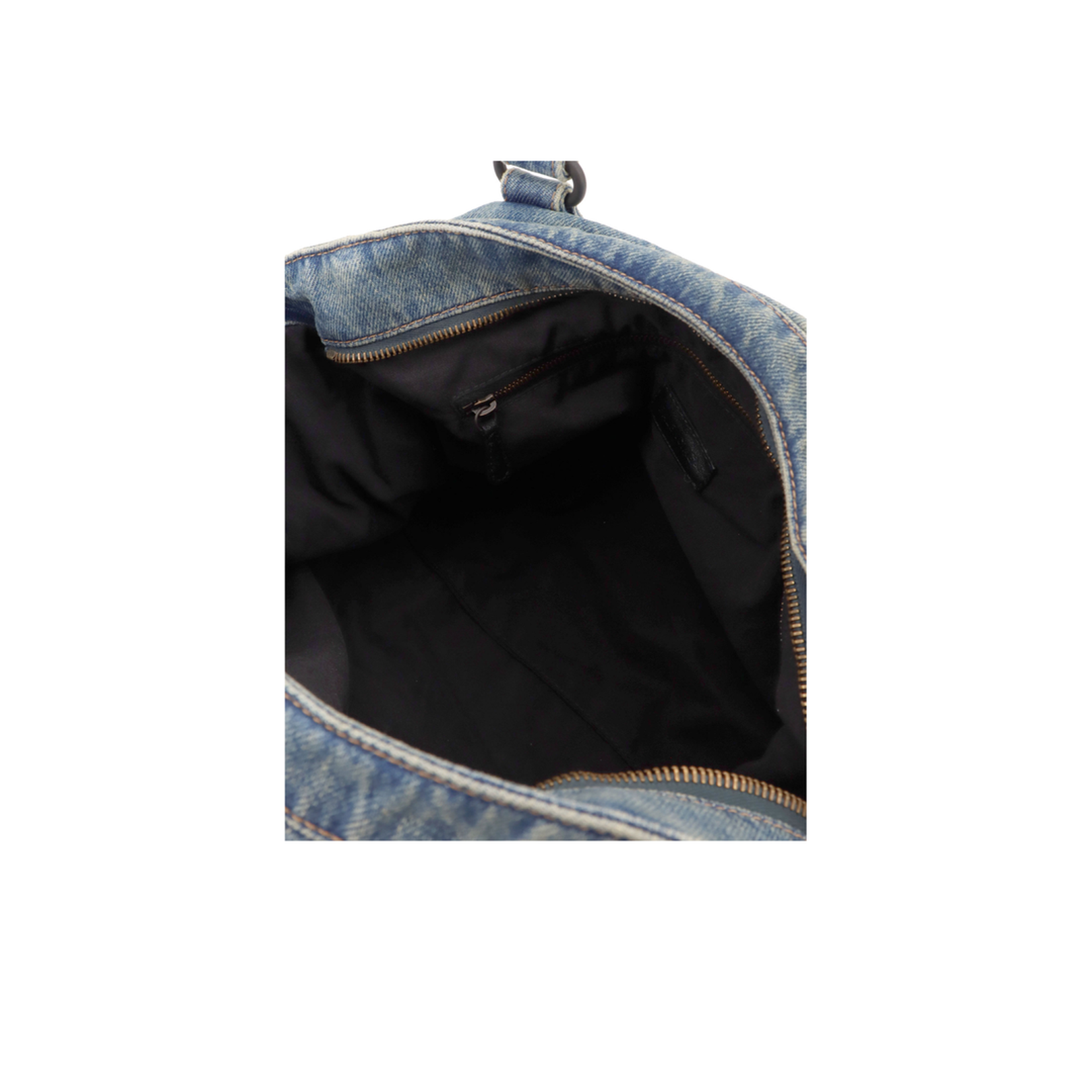 City Medium Denim Shoulder Bag
