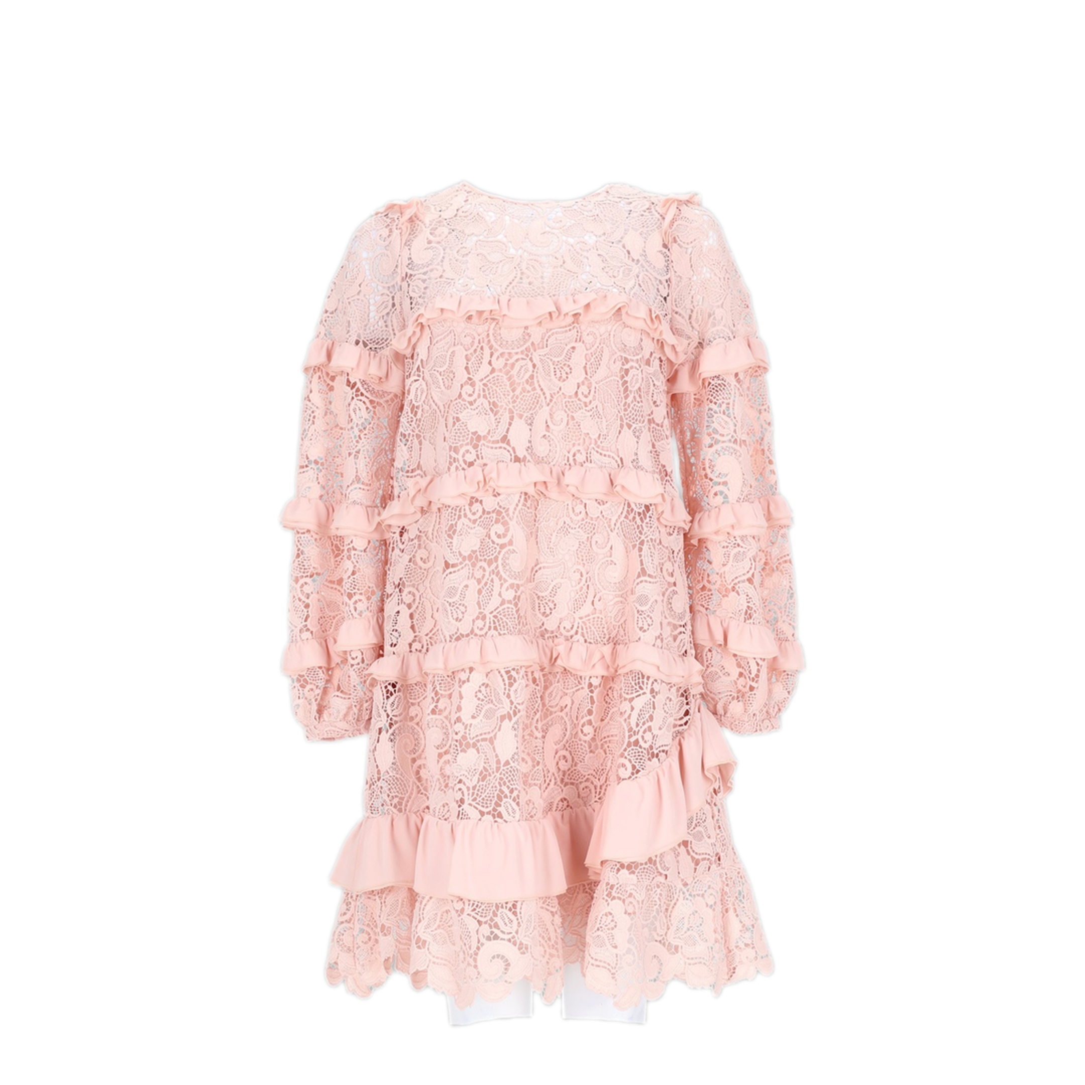 MAYFEYR - N°21 - Lace Dress With Ruffles - H02149054163