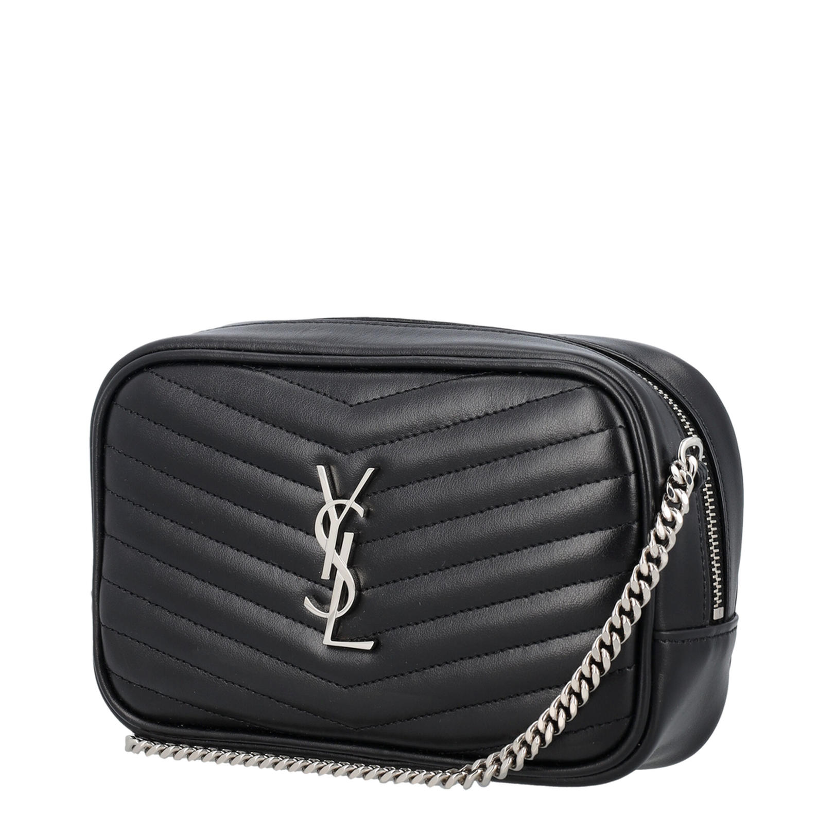 Lou Mini Leather Shoulder Bags - Black