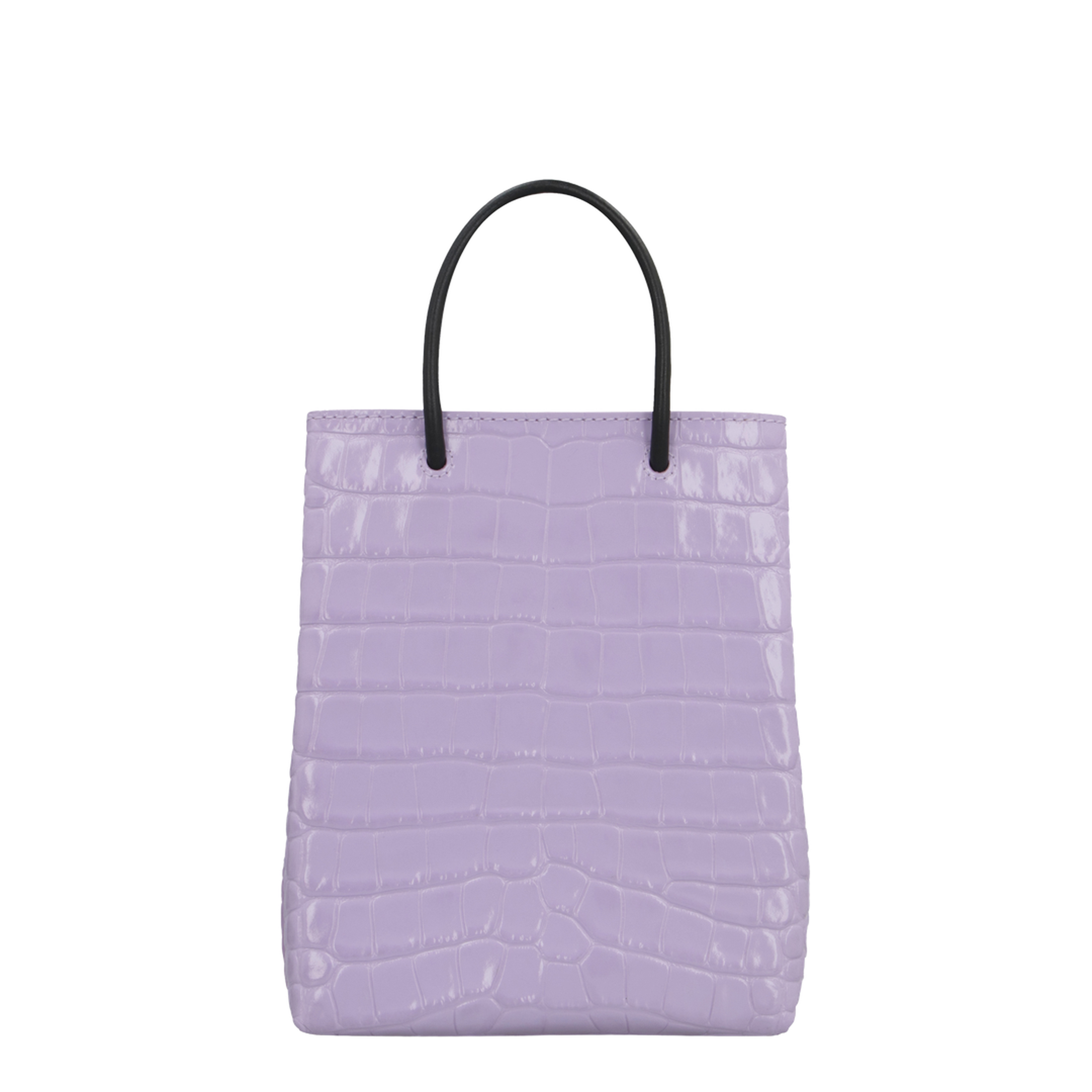 Logo Print Embossed Tote Bag
